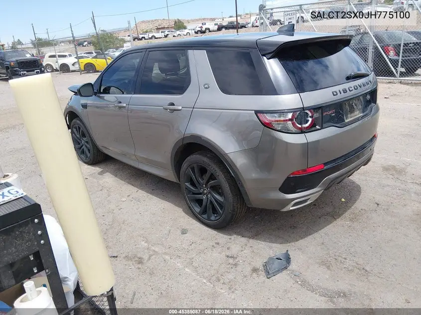 2018 Land Rover Discovery Sport Hse Lux VIN: SALCT2SX0JH775100 Lot: 45385087