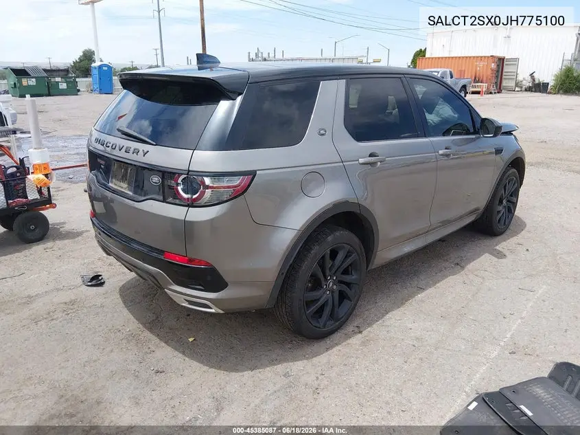 2018 Land Rover Discovery Sport Hse Lux VIN: SALCT2SX0JH775100 Lot: 45385087