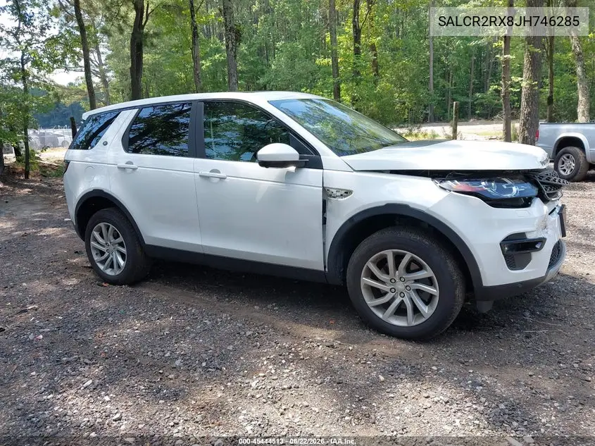2018 Land Rover Discovery Sport Hse VIN: SALCR2RX8JH746285 Lot: 45444513