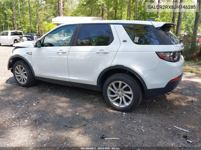 2018 Land Rover Discovery Sport Hse VIN: SALCR2RX8JH746285 Lot: 45444513