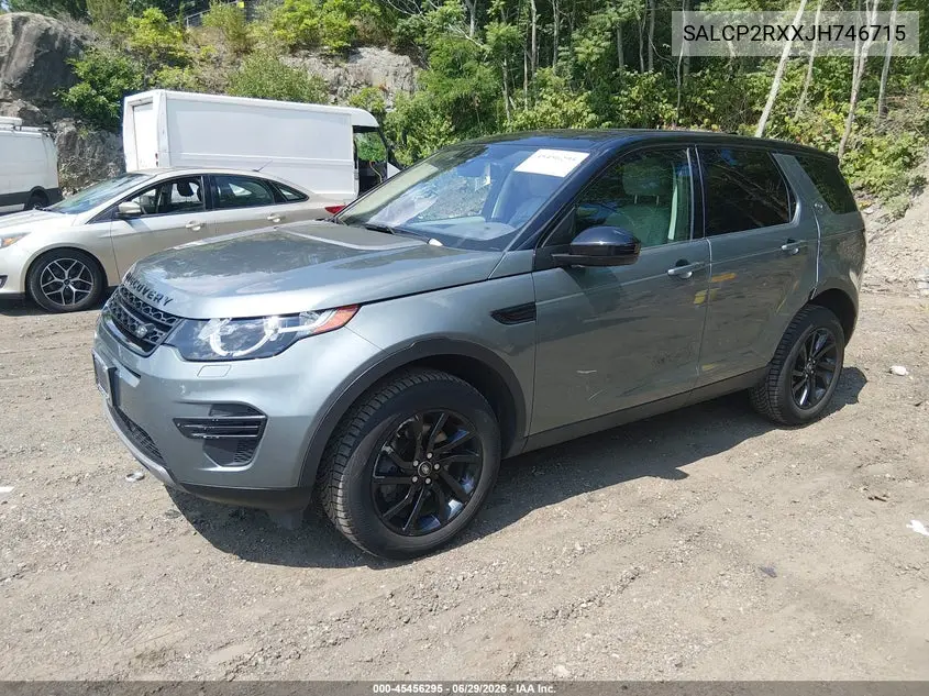 2018 Land Rover Discovery Sport Se VIN: SALCP2RXXJH746715 Lot: 45456295