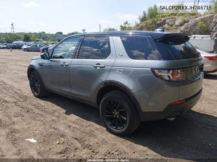 2018 Land Rover Discovery Sport Se VIN: SALCP2RXXJH746715 Lot: 45456295