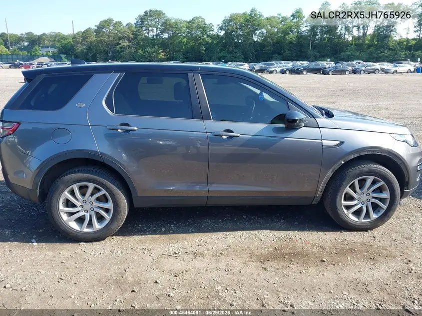 2018 Land Rover Discovery Sport Hse VIN: SALCR2RX5JH765926 Lot: 45464091