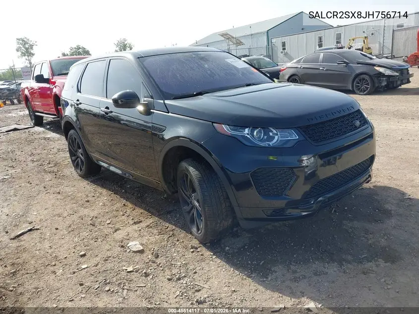 2018 Land Rover Discovery Sport Hse VIN: SALCR2SX8JH756714 Lot: 45514117