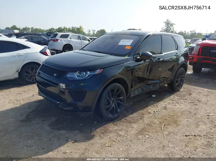 2018 Land Rover Discovery Sport Hse VIN: SALCR2SX8JH756714 Lot: 45514117