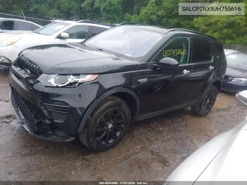 2018 Land Rover Discovery Sport Se VIN: SALCP2RX9JH755616 Lot: 45543860