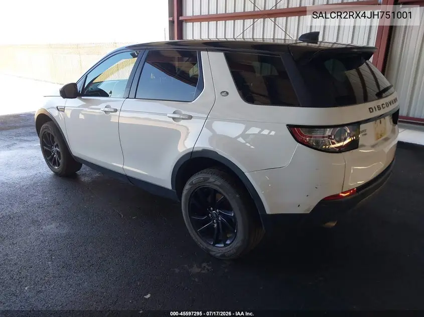 2018 Land Rover Discovery Sport Hse VIN: SALCR2RX4JH751001 Lot: 45597295