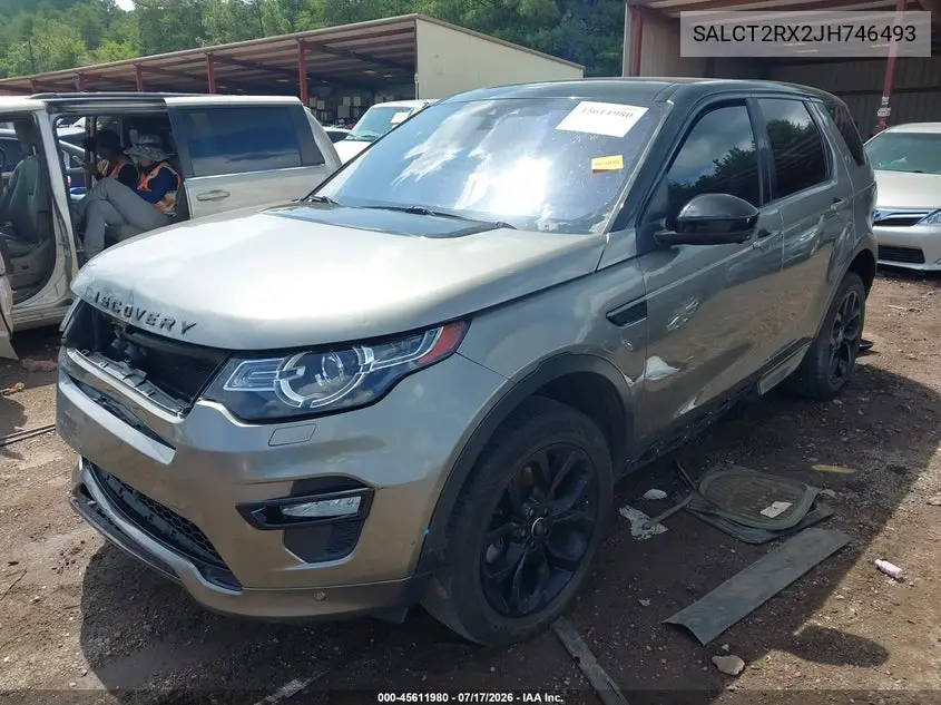 2018 Land Rover Discovery Sport Hse Lux VIN: SALCT2RX2JH746493 Lot: 45611980