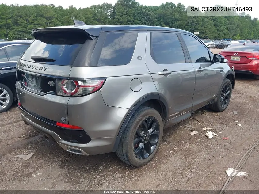 2018 Land Rover Discovery Sport Hse Lux VIN: SALCT2RX2JH746493 Lot: 45611980