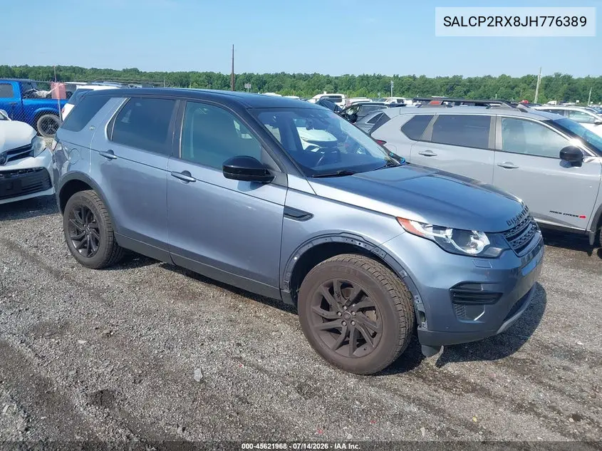 2018 Land Rover Discovery Sport Se VIN: SALCP2RX8JH776389 Lot: 45621968