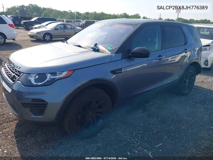2018 Land Rover Discovery Sport Se VIN: SALCP2RX8JH776389 Lot: 45621968