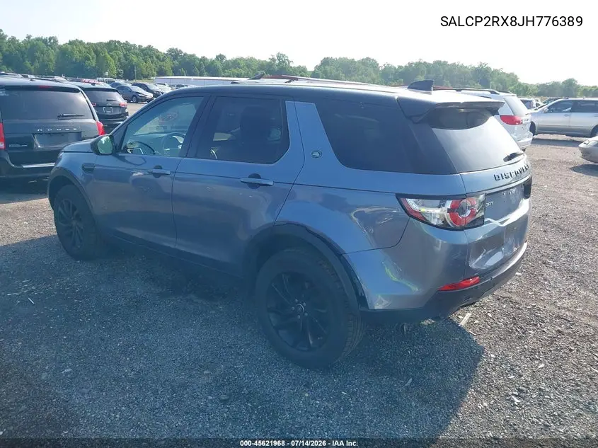 2018 Land Rover Discovery Sport Se VIN: SALCP2RX8JH776389 Lot: 45621968