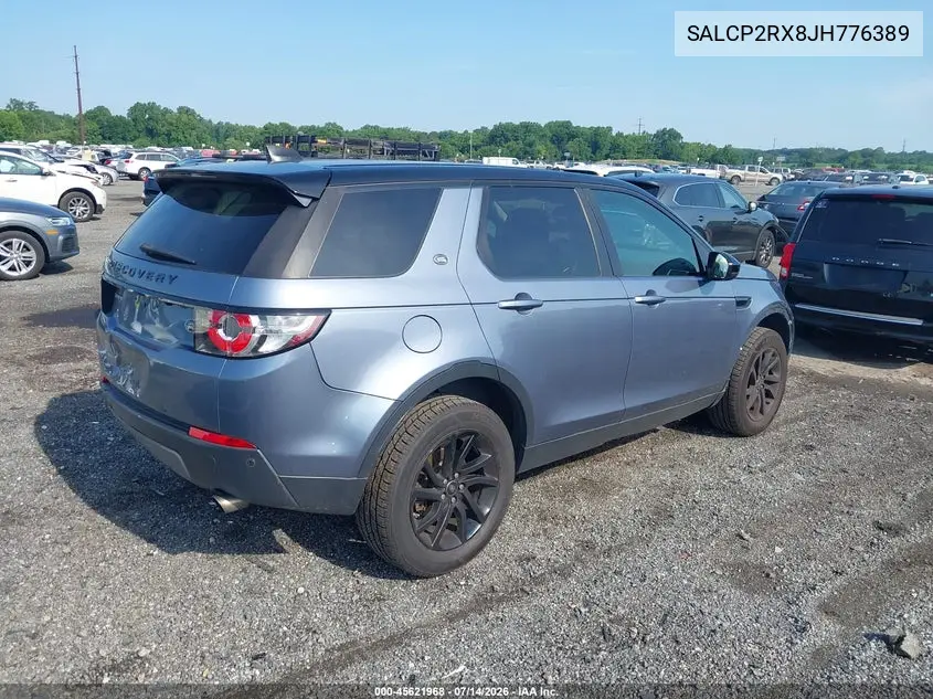 2018 Land Rover Discovery Sport Se VIN: SALCP2RX8JH776389 Lot: 45621968