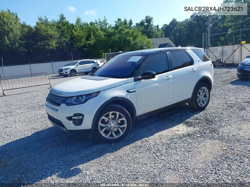 2018 Land Rover Discovery Sport Hse VIN: SALCR2RX4JH723621 Lot: 45624665