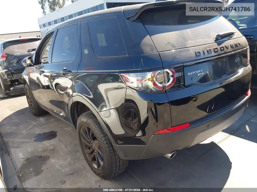 2018 Land Rover Discovery Sport Hse VIN: SALCR2RX5JH741786 Lot: 45633198