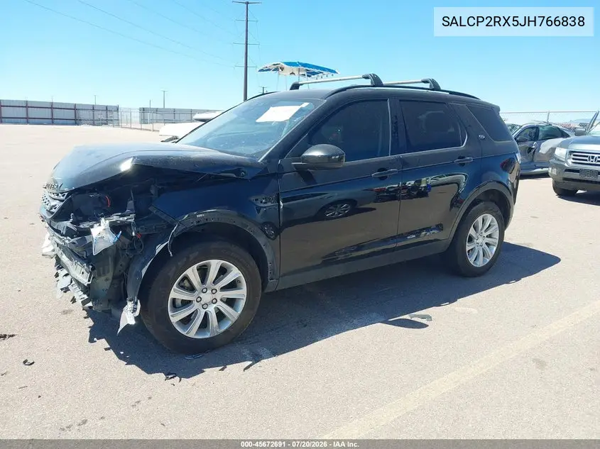 2018 Land Rover Discovery Sport Se VIN: SALCP2RX5JH766838 Lot: 45672691