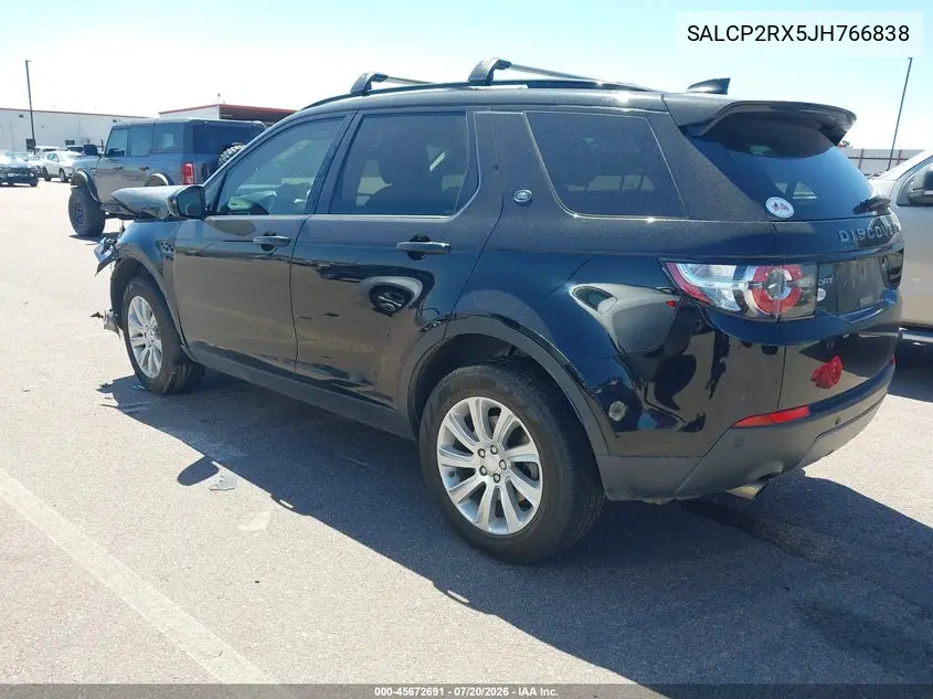 2018 Land Rover Discovery Sport Se VIN: SALCP2RX5JH766838 Lot: 45672691