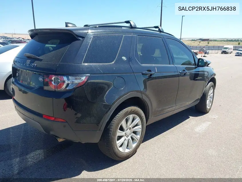 2018 Land Rover Discovery Sport Se VIN: SALCP2RX5JH766838 Lot: 45672691