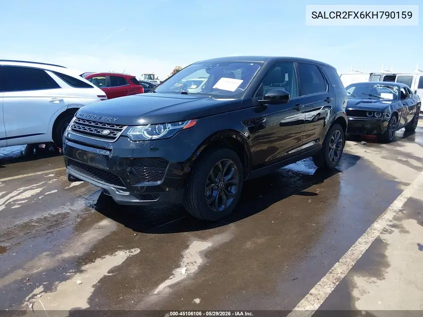 2019 Land Rover Discovery Sport Hse/Landmark Edition VIN: SALCR2FX6KH790159 Lot: 45106106