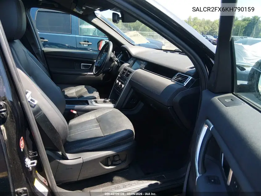 2019 Land Rover Discovery Sport Hse/Landmark Edition VIN: SALCR2FX6KH790159 Lot: 45106106