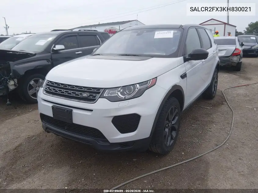 2019 Land Rover Discovery Sport Hse/Landmark Edition VIN: SALCR2FX3KH830021 Lot: 45199499