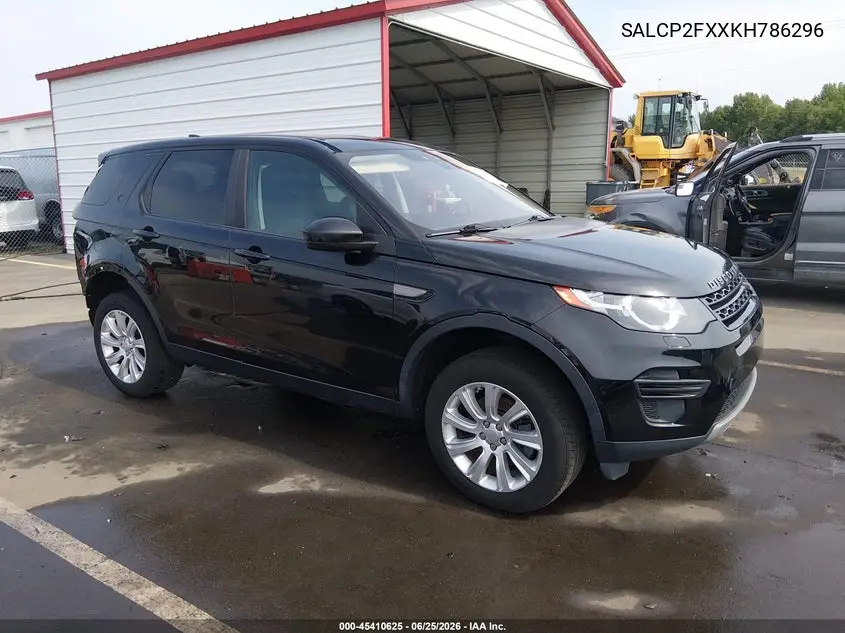 2019 Land Rover Discovery Sport Se VIN: SALCP2FXXKH786296 Lot: 45410625