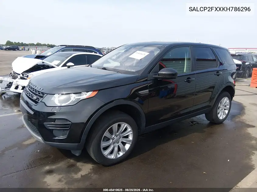 2019 Land Rover Discovery Sport Se VIN: SALCP2FXXKH786296 Lot: 45410625