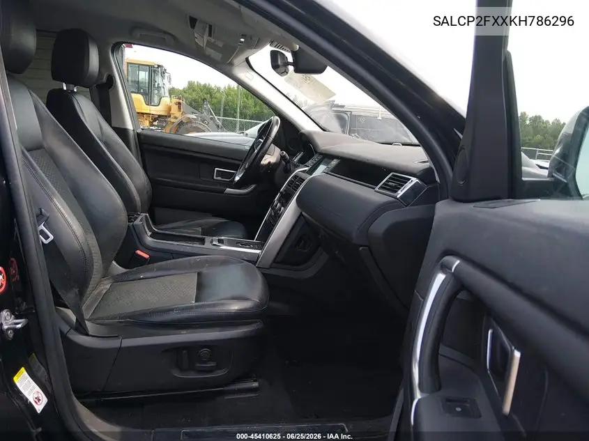 2019 Land Rover Discovery Sport Se VIN: SALCP2FXXKH786296 Lot: 45410625