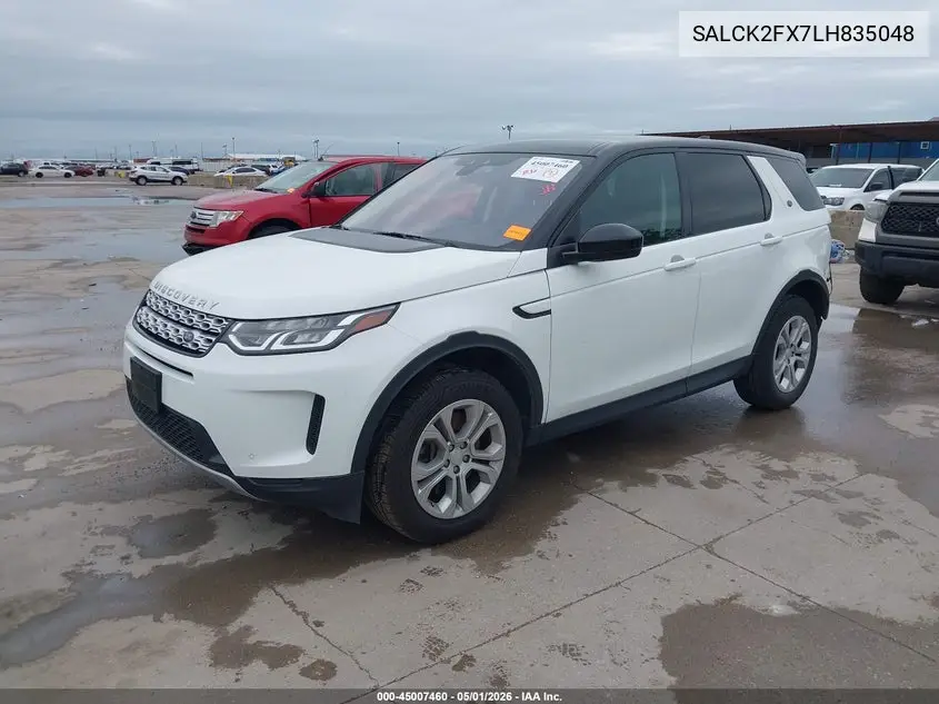 2020 Land Rover Discovery Sport Standard VIN: SALCK2FX7LH835048 Lot: 45007460