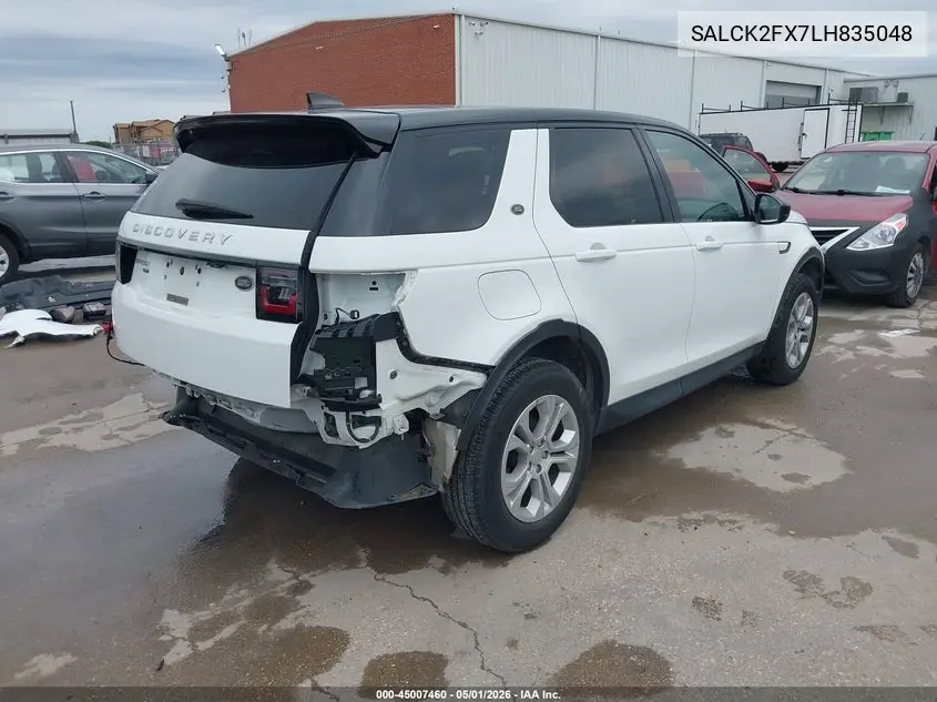 2020 Land Rover Discovery Sport Standard VIN: SALCK2FX7LH835048 Lot: 45007460