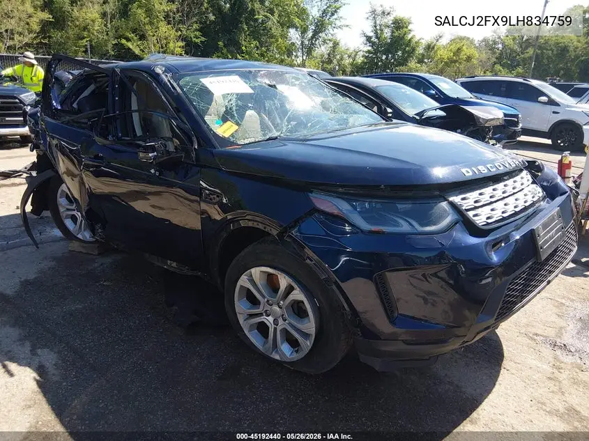 2020 Land Rover Discovery Sport S VIN: SALCJ2FX9LH834759 Lot: 45192440