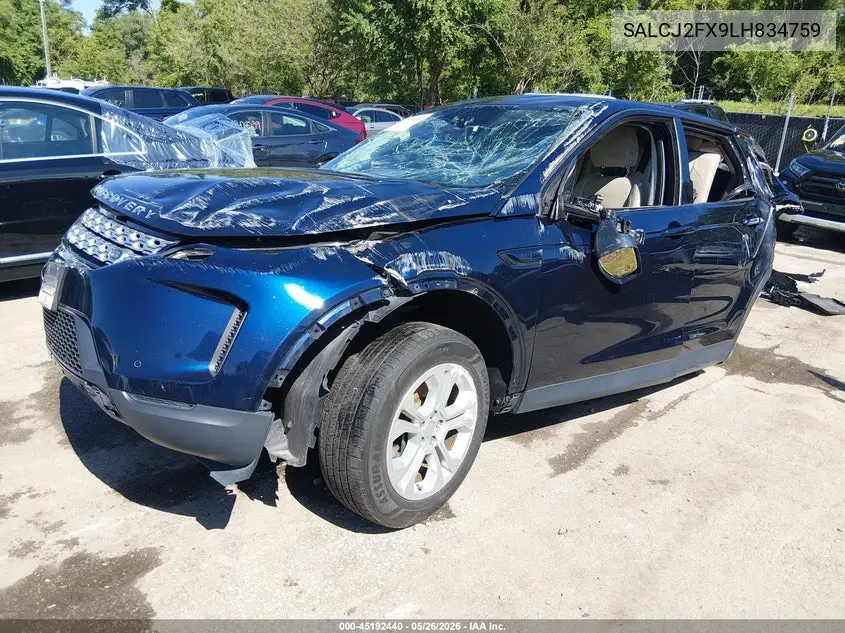 2020 Land Rover Discovery Sport S VIN: SALCJ2FX9LH834759 Lot: 45192440