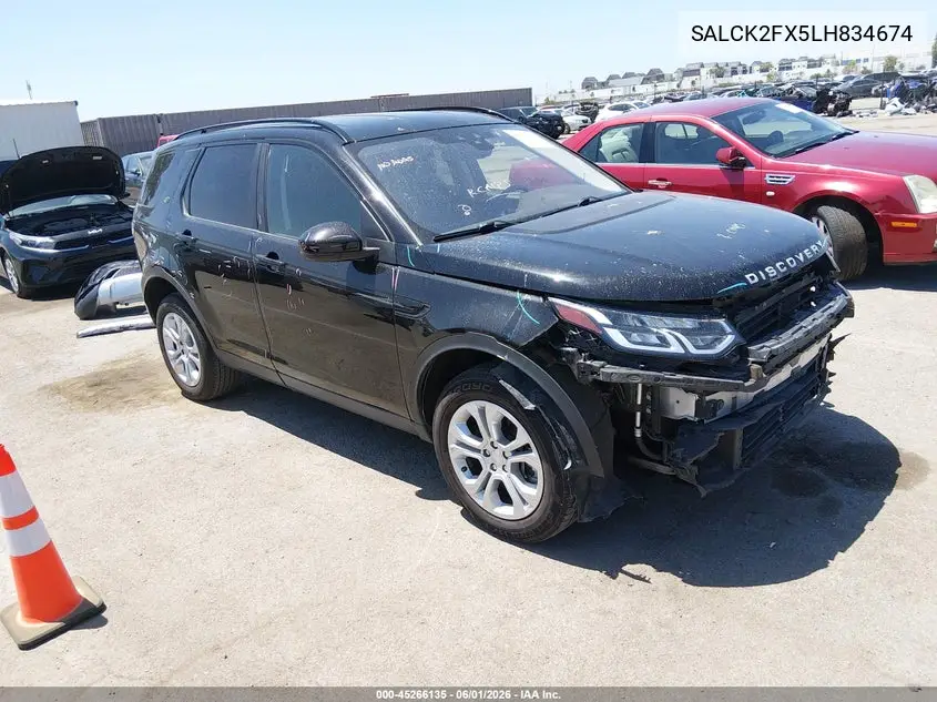 2020 Land Rover Discovery Sport Standard VIN: SALCK2FX5LH834674 Lot: 45266135