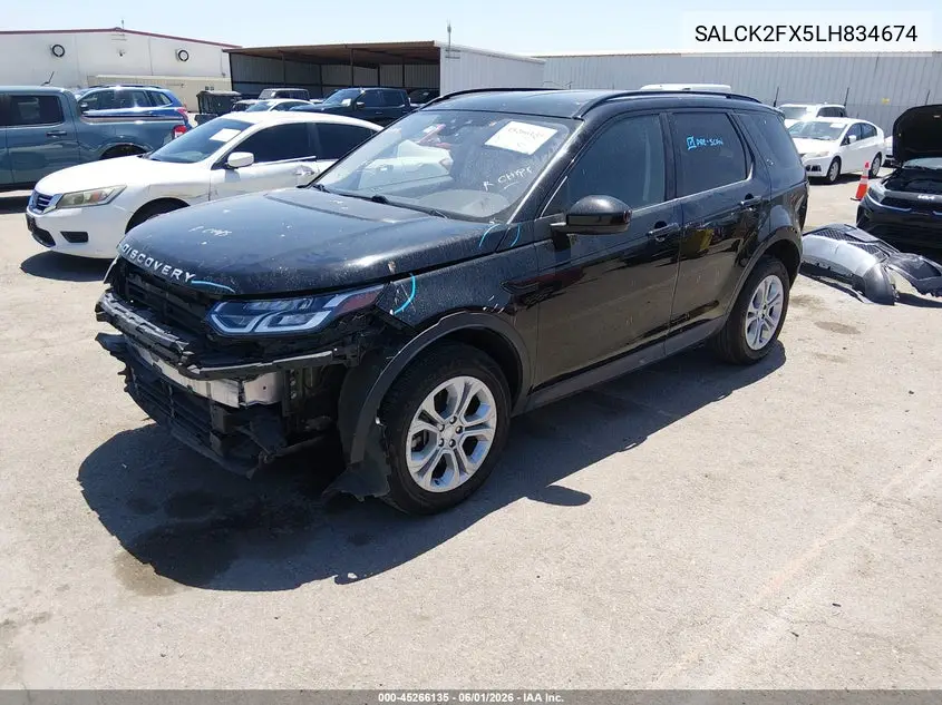 2020 Land Rover Discovery Sport Standard VIN: SALCK2FX5LH834674 Lot: 45266135