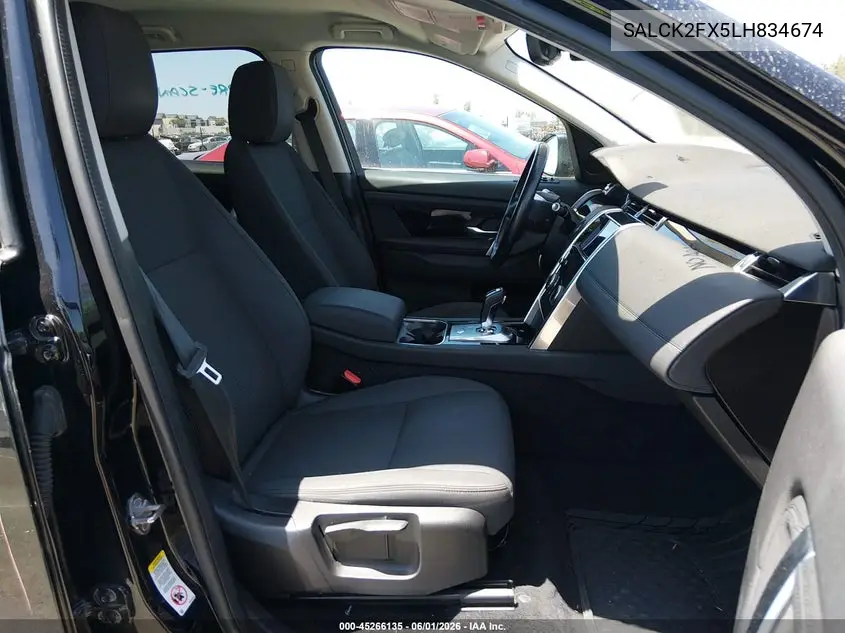 2020 Land Rover Discovery Sport Standard VIN: SALCK2FX5LH834674 Lot: 45266135