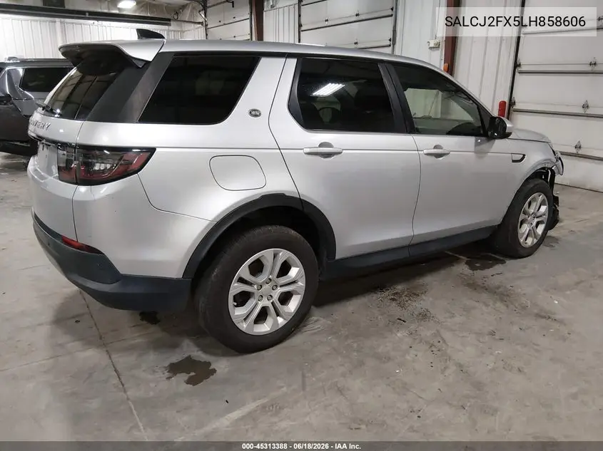 2020 Land Rover Discovery Sport S VIN: SALCJ2FX5LH858606 Lot: 45313388