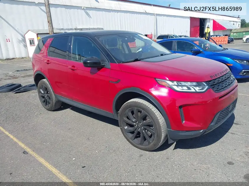 2020 Land Rover Discovery Sport S VIN: SALCJ2FX5LH865989 Lot: 45363520