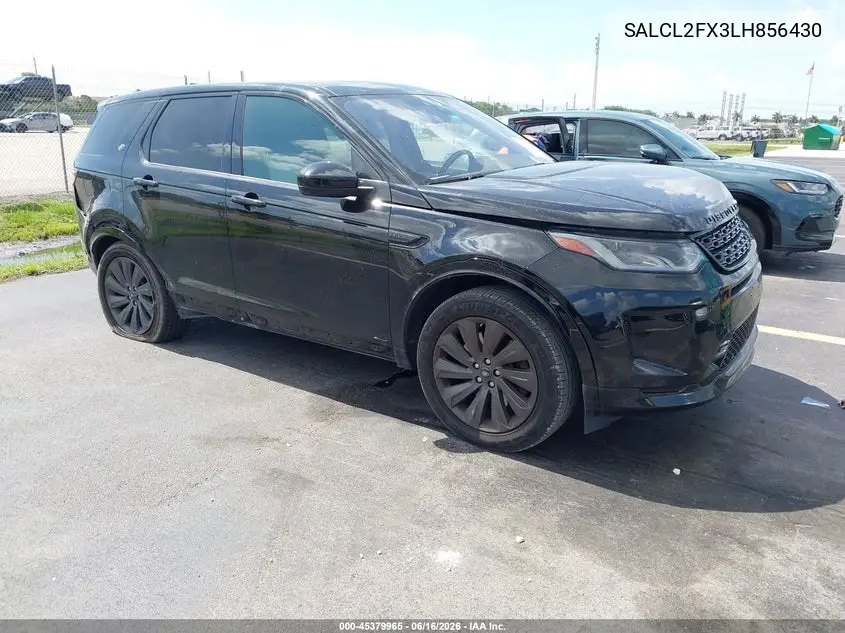 2020 Land Rover Discovery Sport R-Dynamic Se VIN: SALCL2FX3LH856430 Lot: 45379965