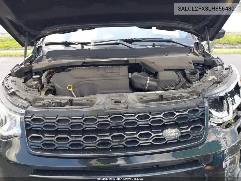 2020 Land Rover Discovery Sport R-Dynamic Se VIN: SALCL2FX3LH856430 Lot: 45379965