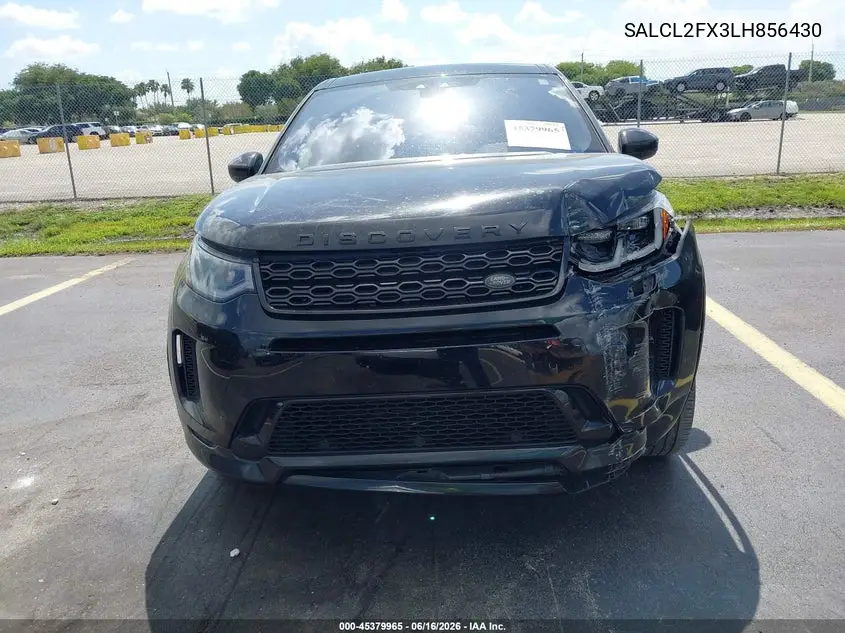 2020 Land Rover Discovery Sport R-Dynamic Se VIN: SALCL2FX3LH856430 Lot: 45379965