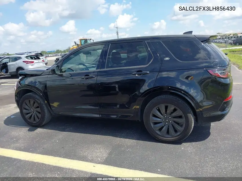 2020 Land Rover Discovery Sport R-Dynamic Se VIN: SALCL2FX3LH856430 Lot: 45379965