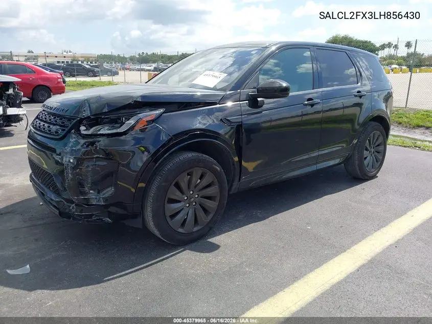 2020 Land Rover Discovery Sport R-Dynamic Se VIN: SALCL2FX3LH856430 Lot: 45379965