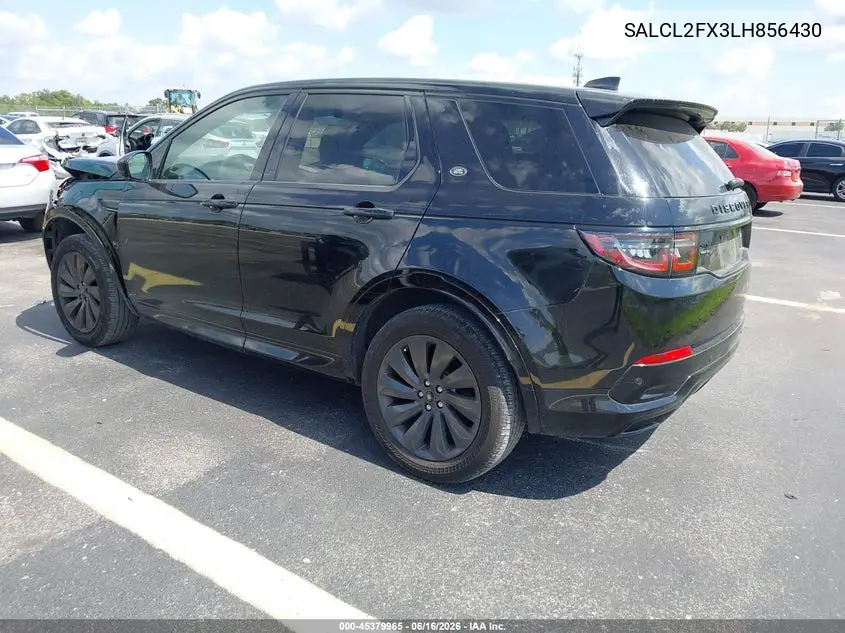 2020 Land Rover Discovery Sport R-Dynamic Se VIN: SALCL2FX3LH856430 Lot: 45379965