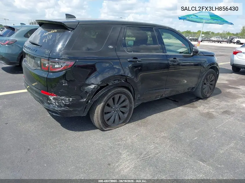 2020 Land Rover Discovery Sport R-Dynamic Se VIN: SALCL2FX3LH856430 Lot: 45379965