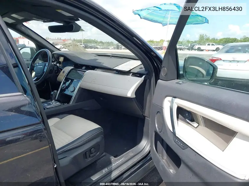 2020 Land Rover Discovery Sport R-Dynamic Se VIN: SALCL2FX3LH856430 Lot: 45379965