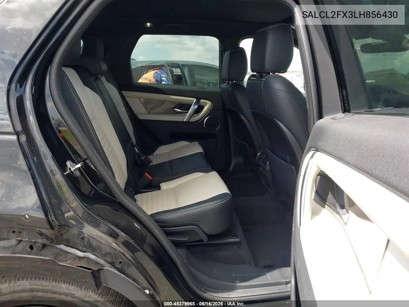 2020 Land Rover Discovery Sport R-Dynamic Se VIN: SALCL2FX3LH856430 Lot: 45379965