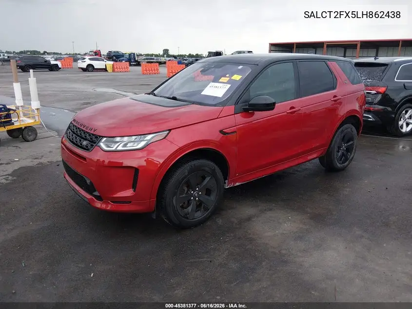 2020 Land Rover Discovery Sport R-Dynamic S/R-Dynamic Se VIN: SALCT2FX5LH862438 Lot: 45381377