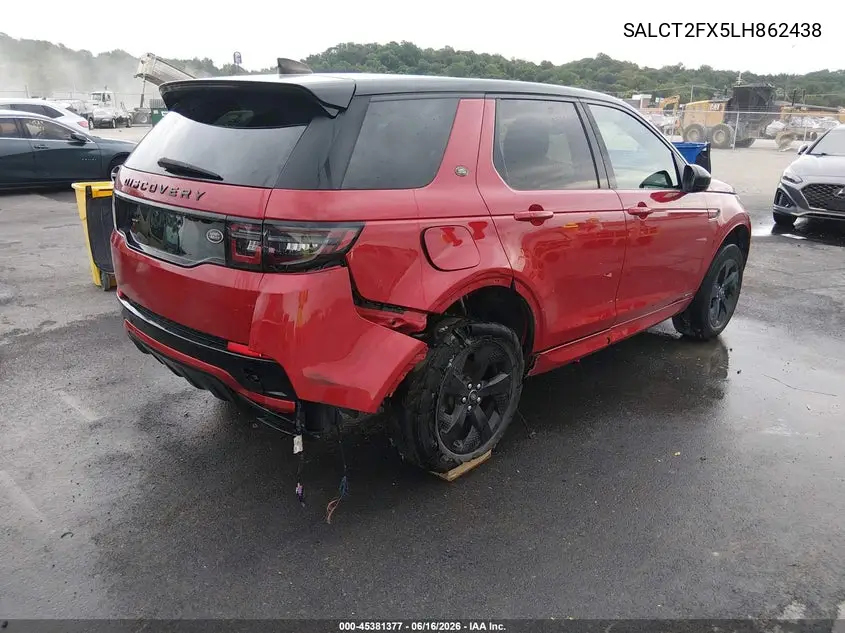 2020 Land Rover Discovery Sport R-Dynamic S/R-Dynamic Se VIN: SALCT2FX5LH862438 Lot: 45381377
