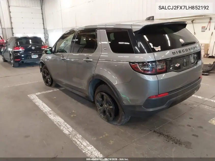 2020 Land Rover Discovery Sport S VIN: SALCJ2FX7LH852192 Lot: 45409762