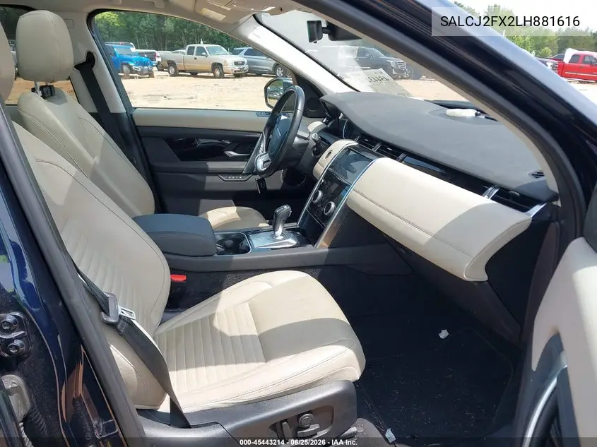 2020 Land Rover Discovery Sport S VIN: SALCJ2FX2LH881616 Lot: 45443214